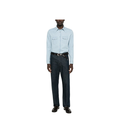 MAYFEYR - Tom Ford - Denim Chambray Western Shirt - HDS001FMC315UAN
