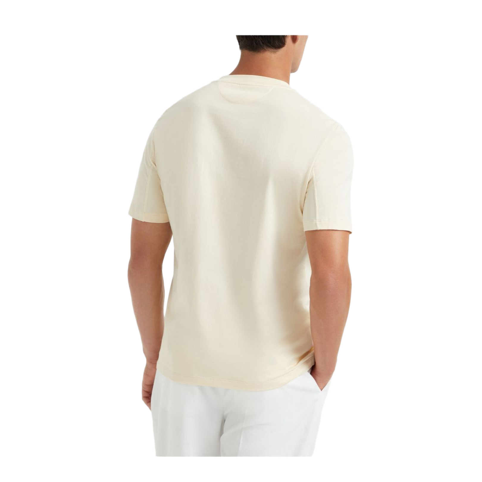 Crew Neck Cotton T-Shirt with Logo