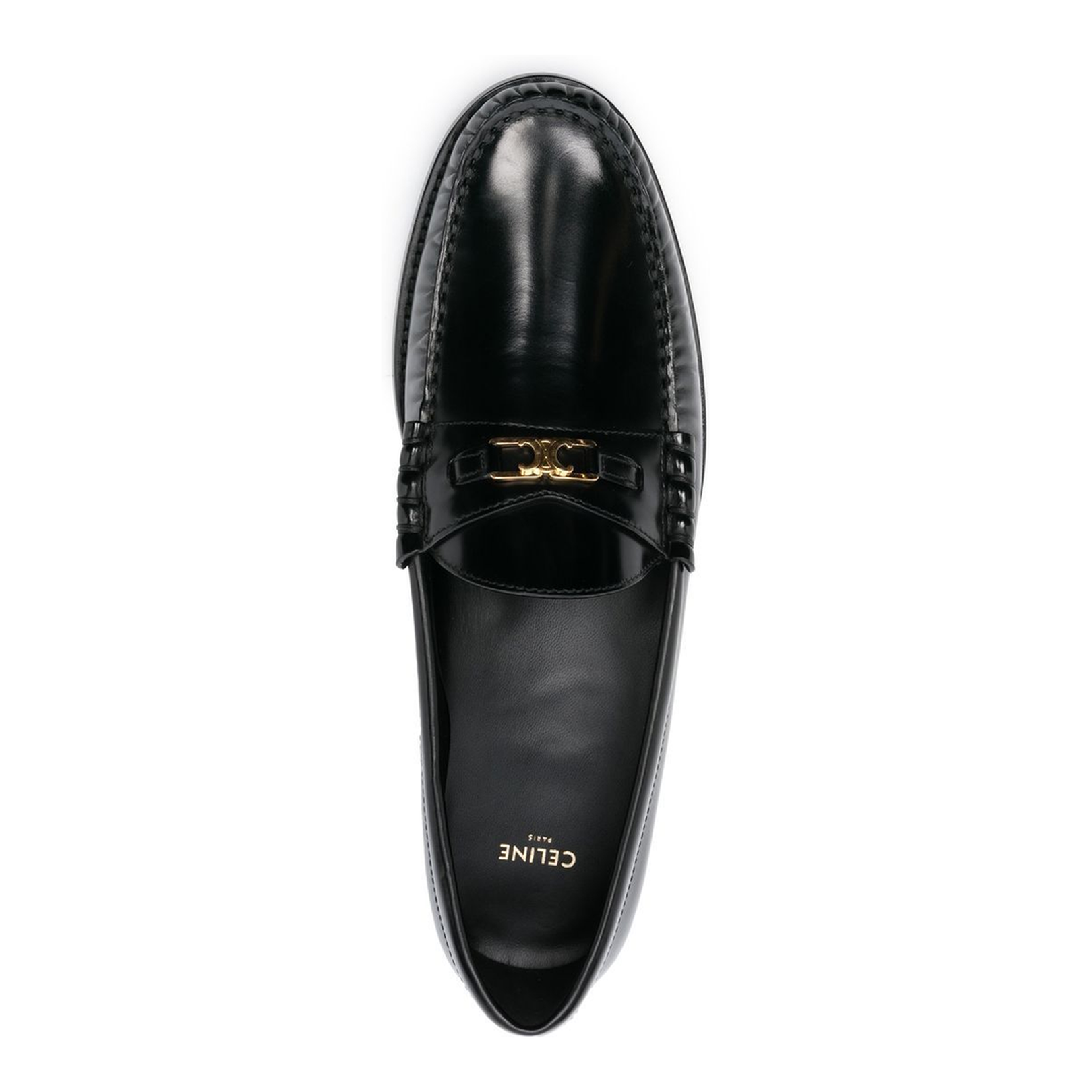 Triomphe Loafer in Polished Bull - Black