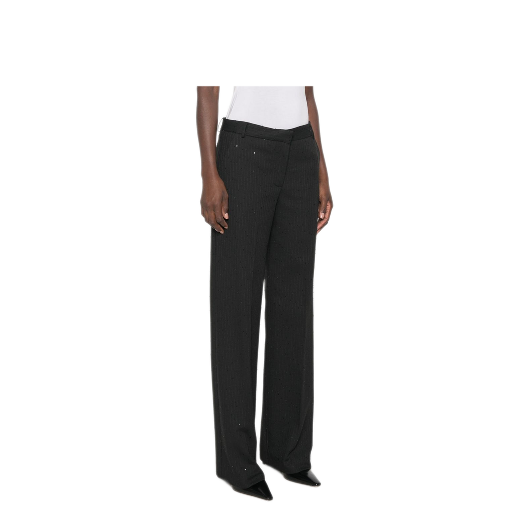 MAYFEYR - Ermanno Firenze - Trousers Black - D49EP032E5CMF099