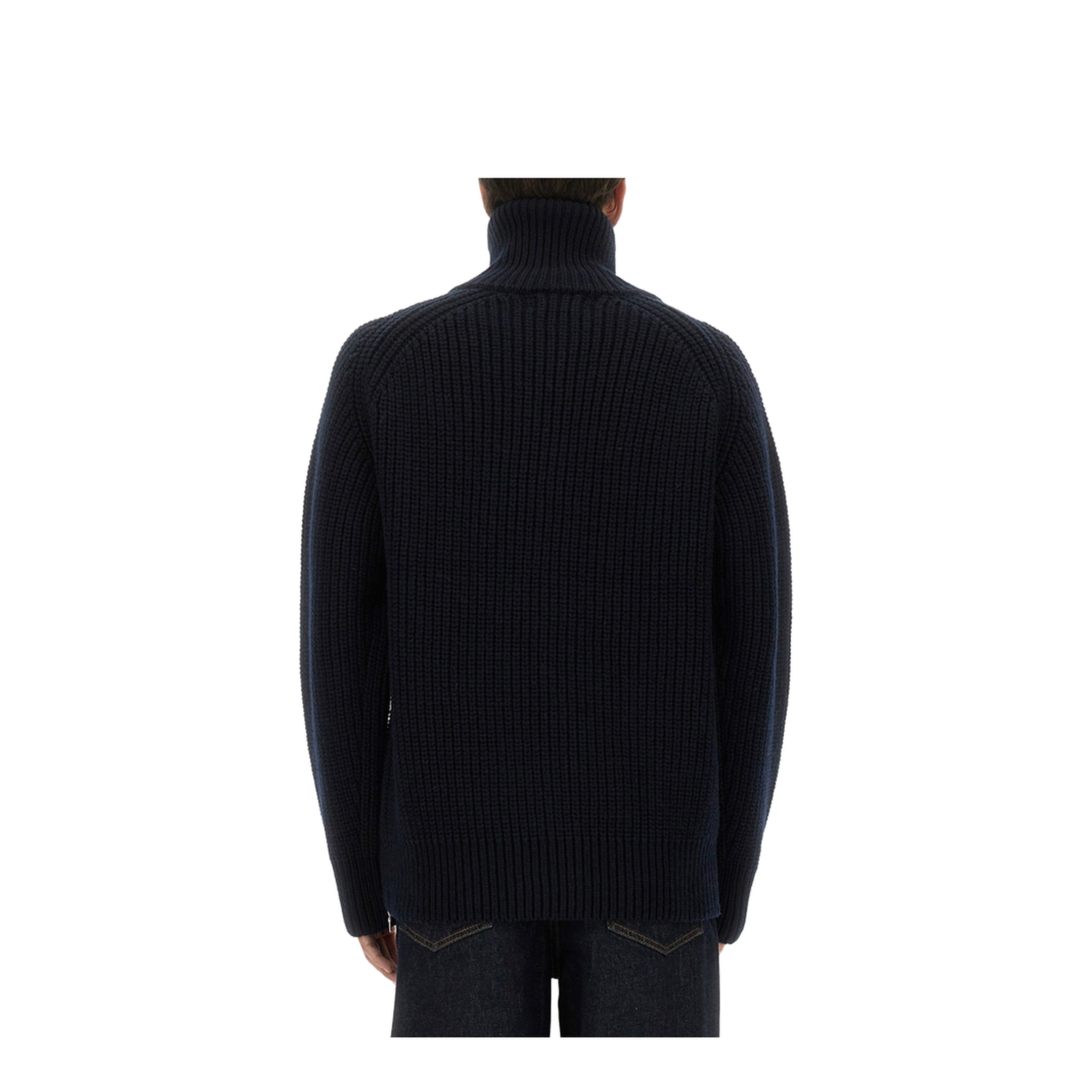 Zippered Wool Sweater