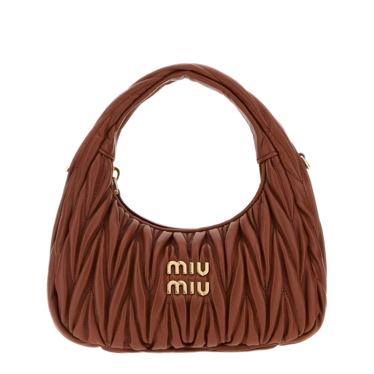 MAYFEYR - Miu Miu - Hobo Bag Wander In Nappa Quilted - 5BC125VOOYAN88F0033