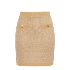 Knitted Skirt With Sequins
