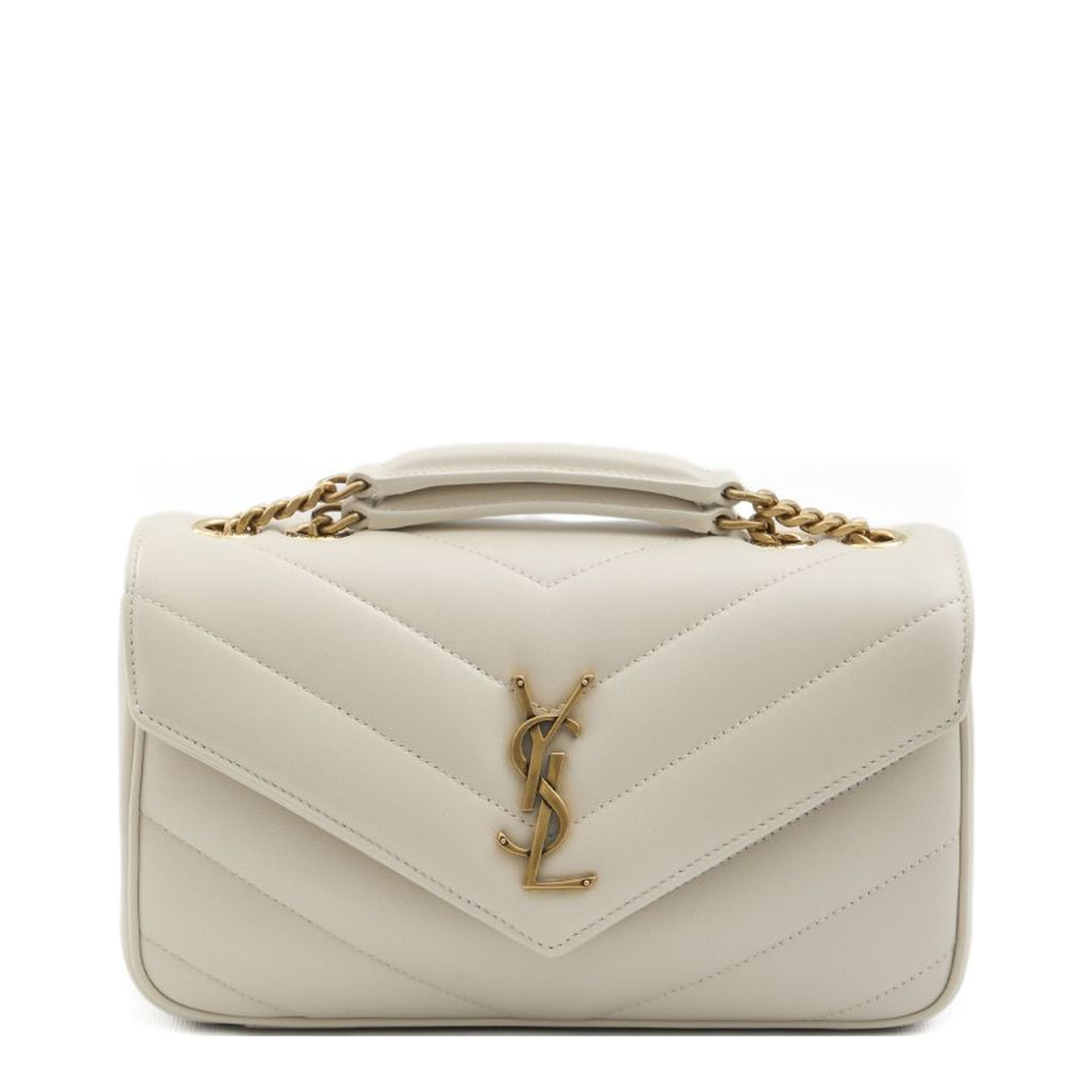 Loulou Small Chain Bag in Matelassé Lambskin