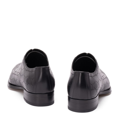 Lace-Up Shoe With Lasered Gg