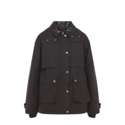 MAYFEYR - Acne Studios - Dark Brown Organic Cotton Jacket - A90737ADM