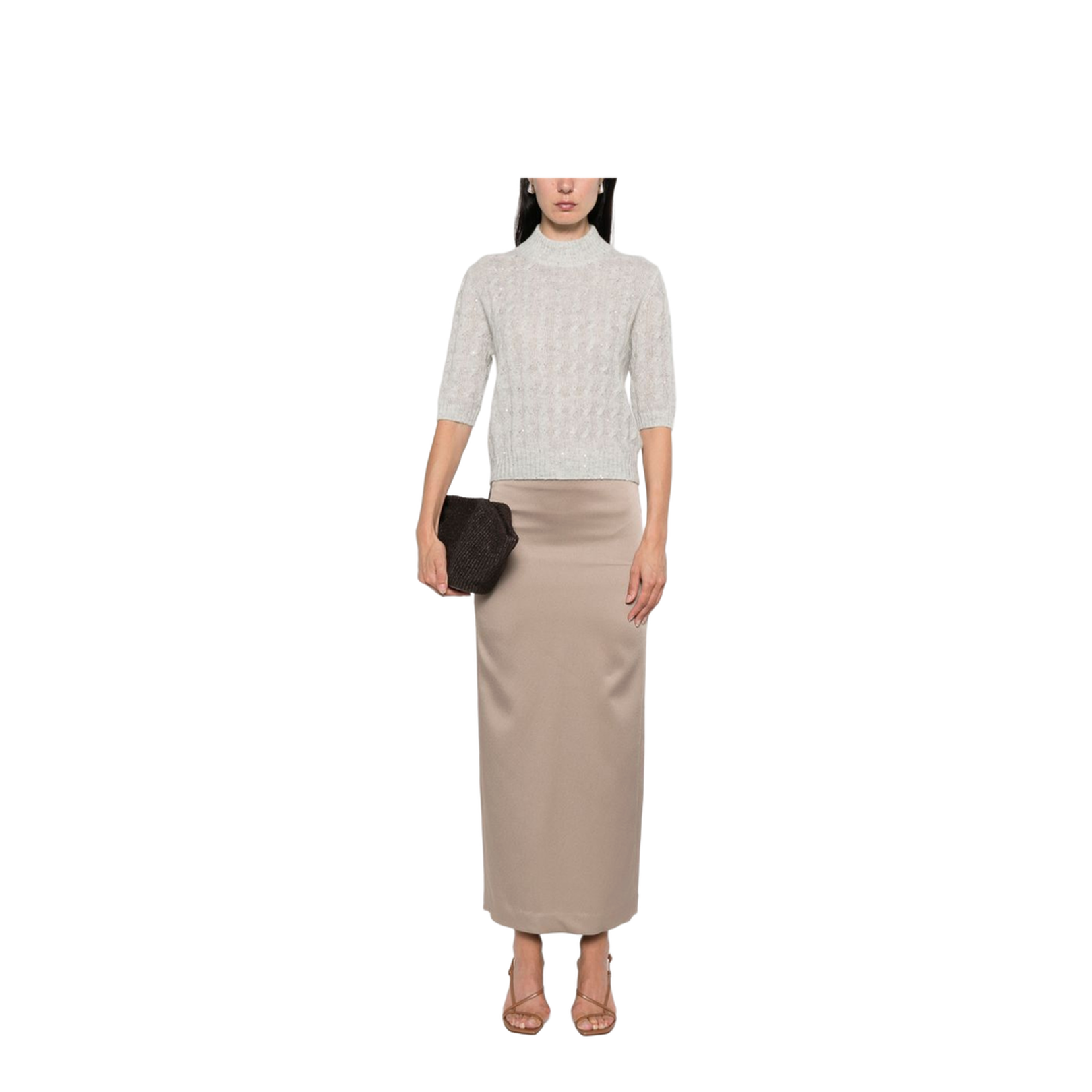 Dove Grey Long Skirt