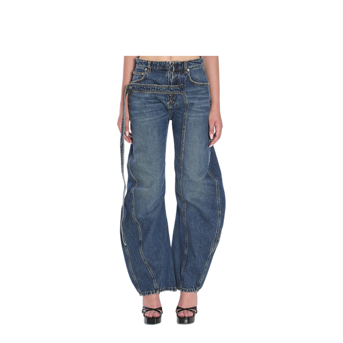 MAYFEYR - Jean Paul Gaultier - Strap Jeans In Denim - WTR009D02457