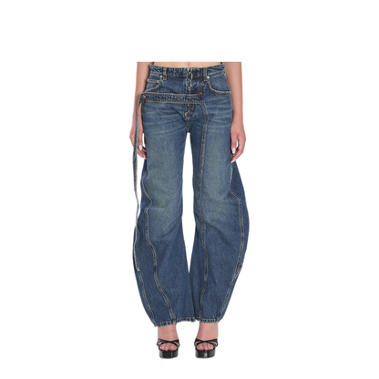 MAYFEYR - Jean Paul Gaultier - Strap Jeans In Denim - WTR009D02457