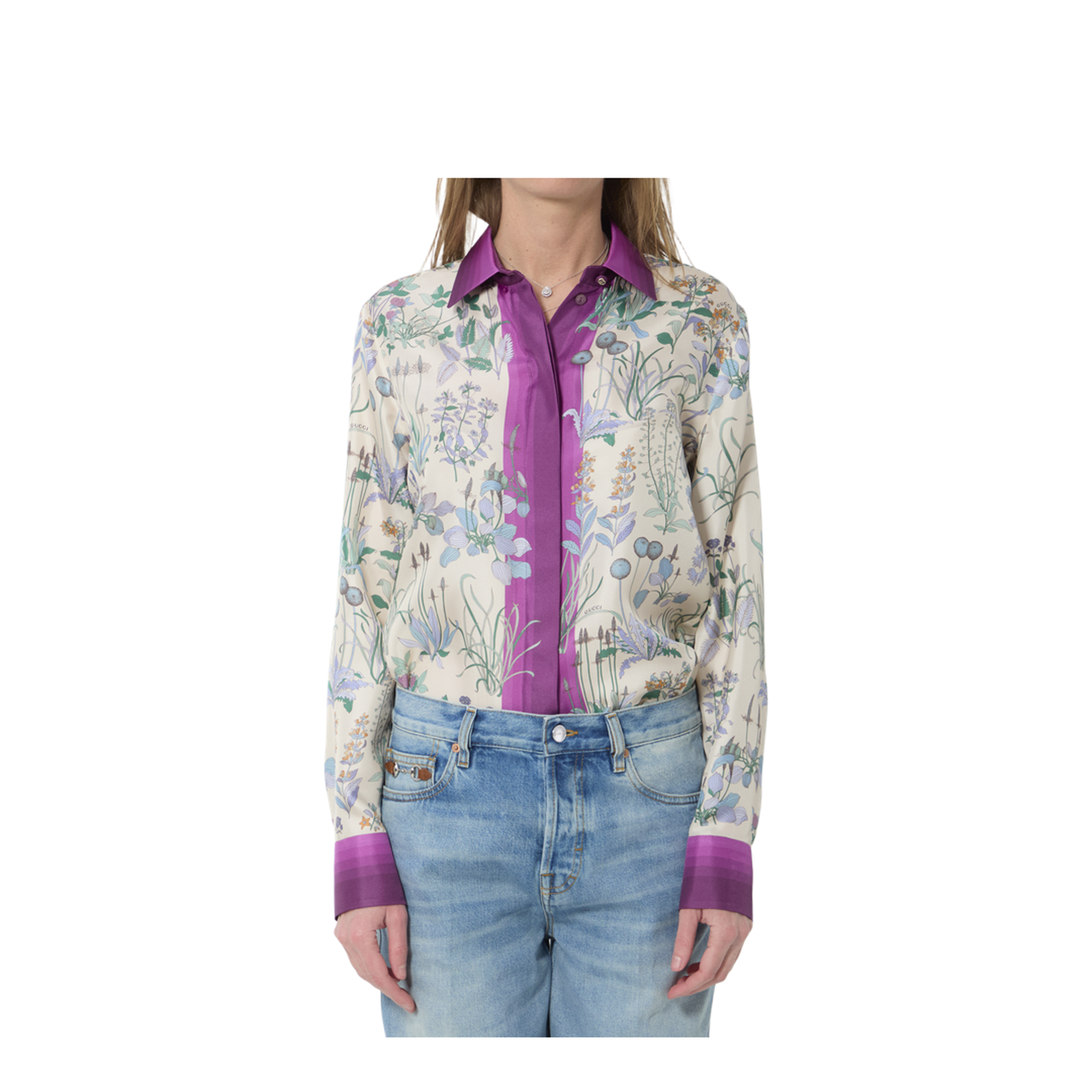 Printed Silk Twill Shirt