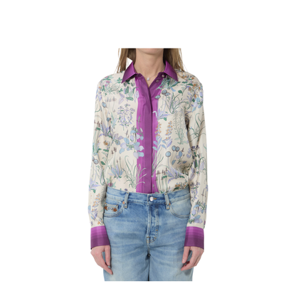 Printed Silk Twill Shirt