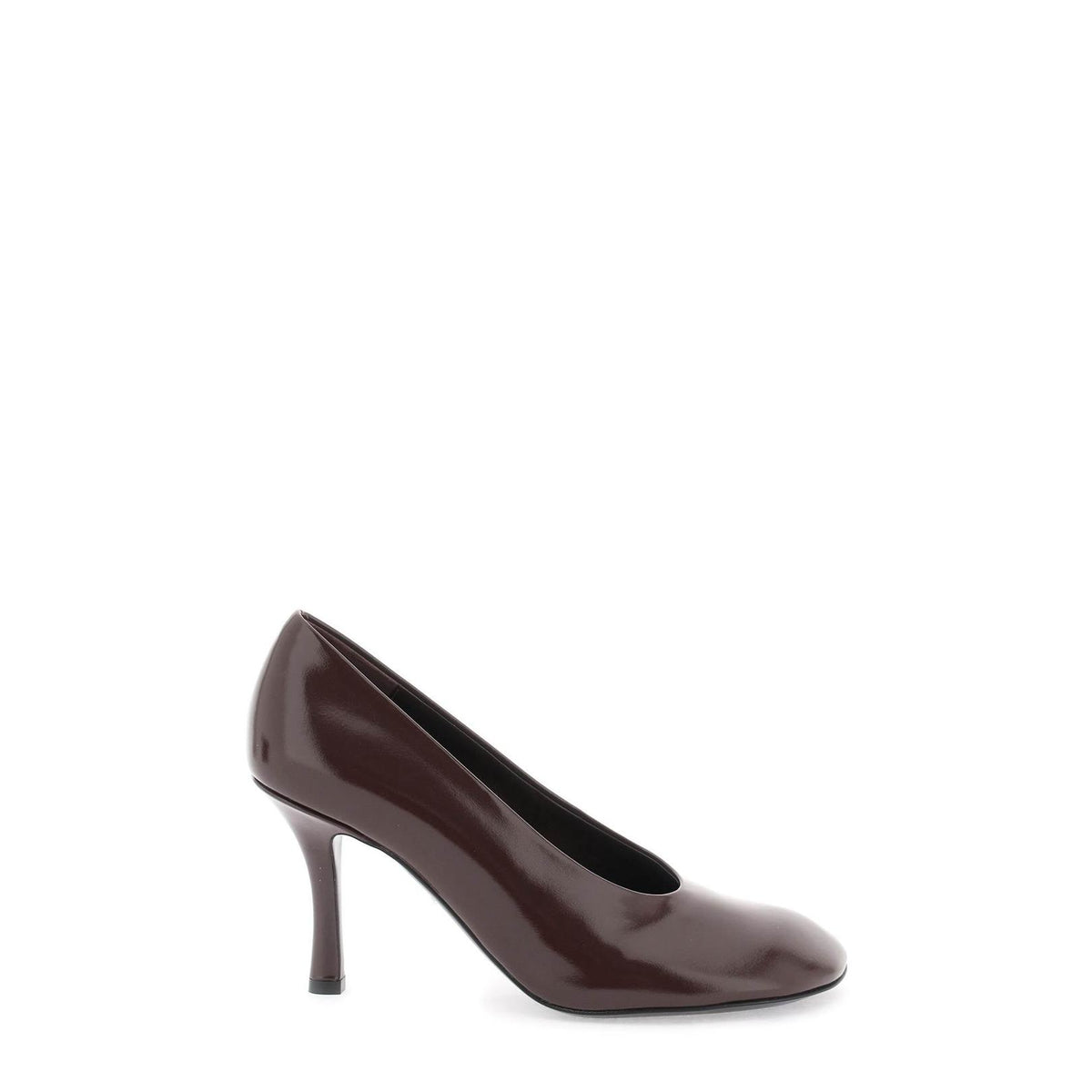 Burberry glossy leather baby pumps