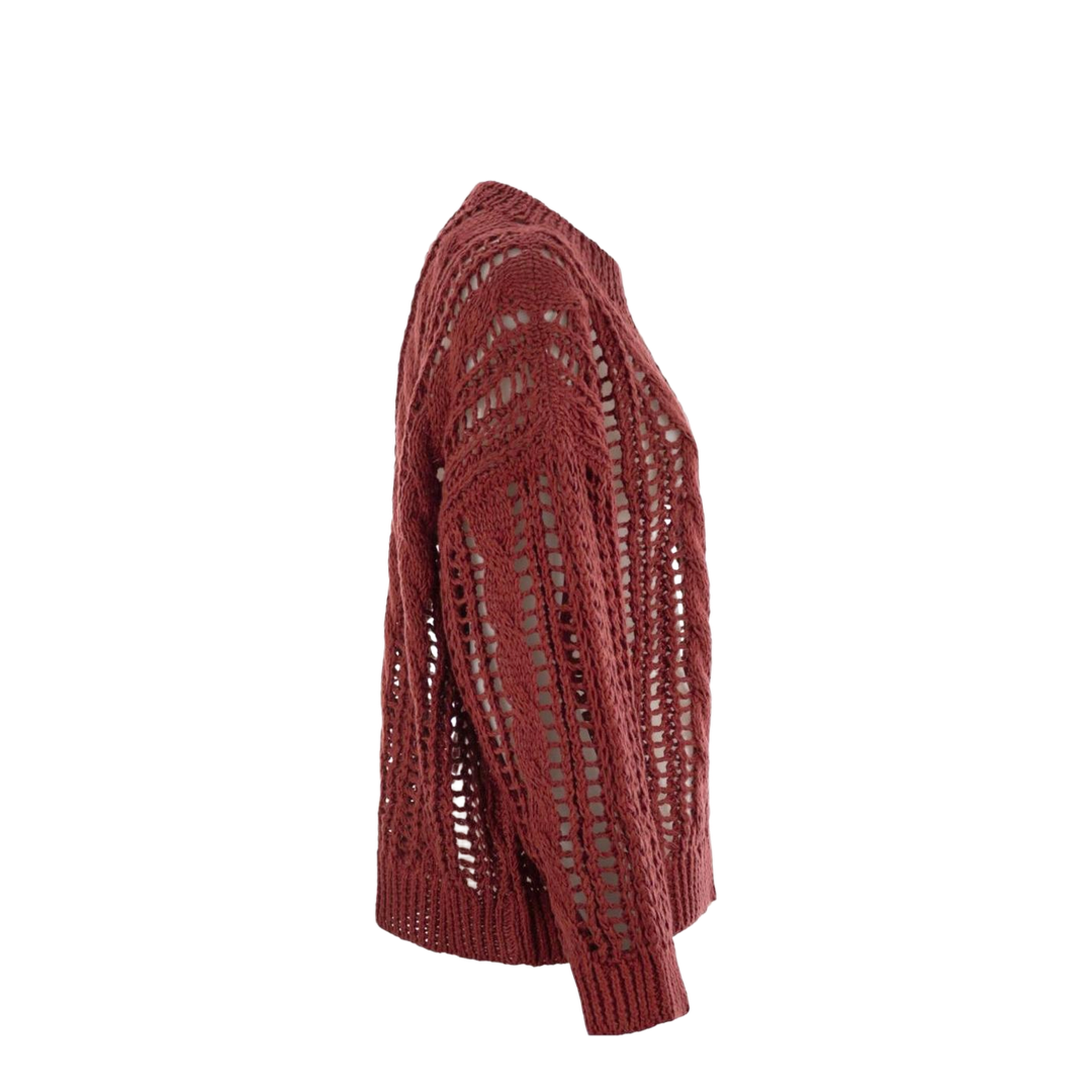 Cable & Mesh Jute and Cotton Jersey