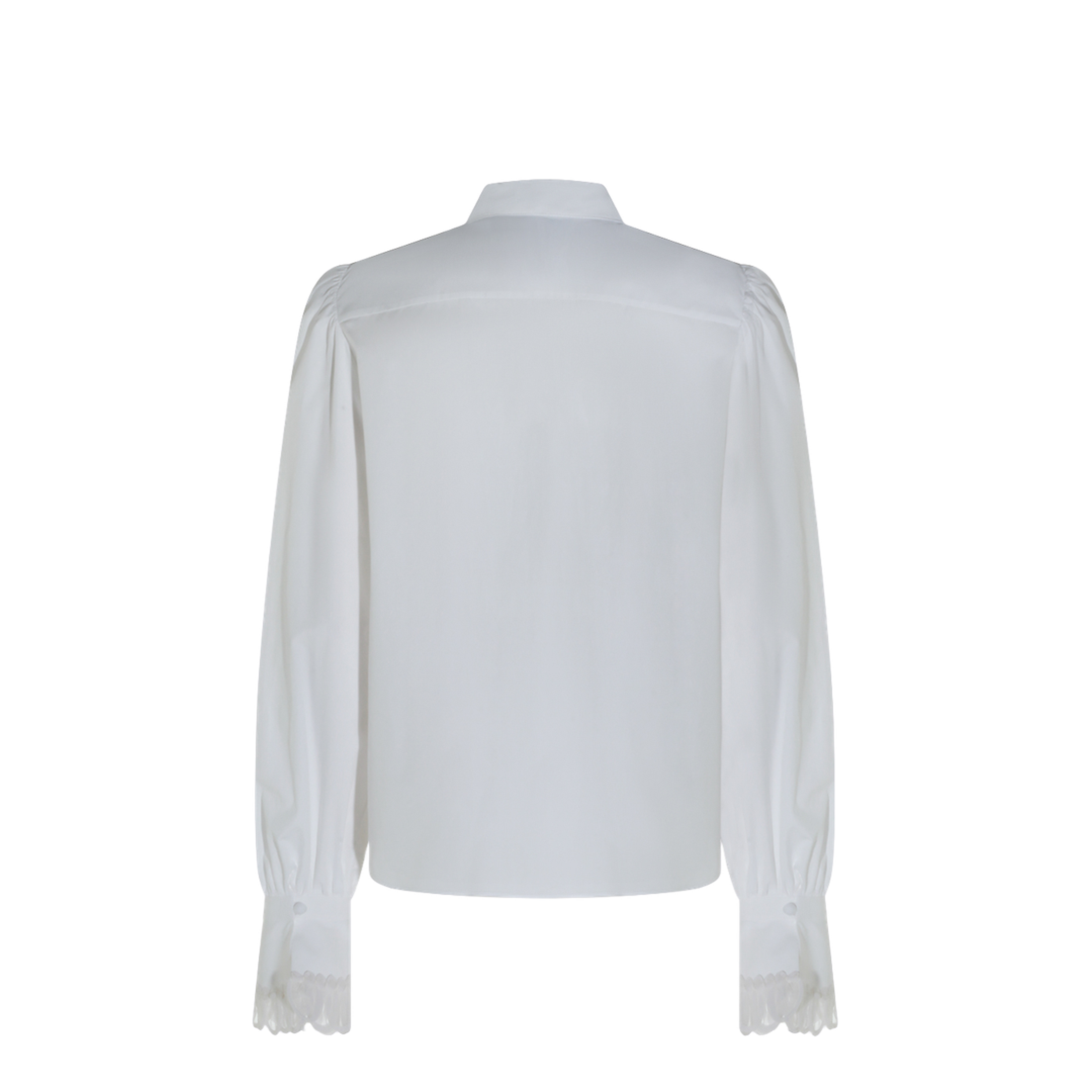 White Cotton Poplin Shirt