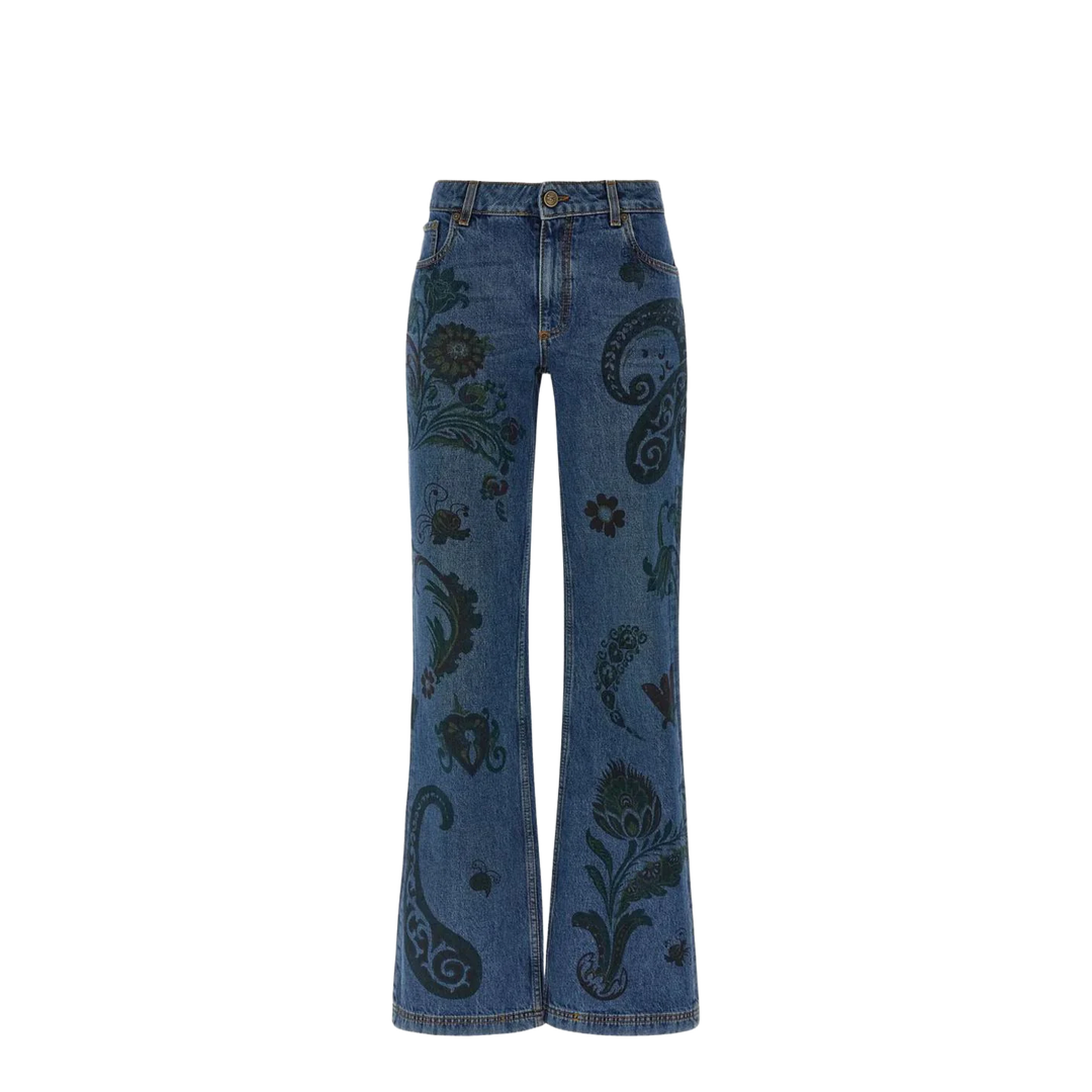 Paisley Print Jeans