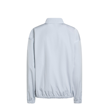 Reversible Light Blue Jacket with Check Pattern
