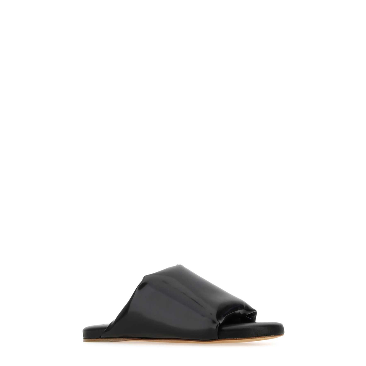 MAYFEYR - Bottega Veneta - Cushion Sandals In Black Nappa Leather - 729892V2LR01000