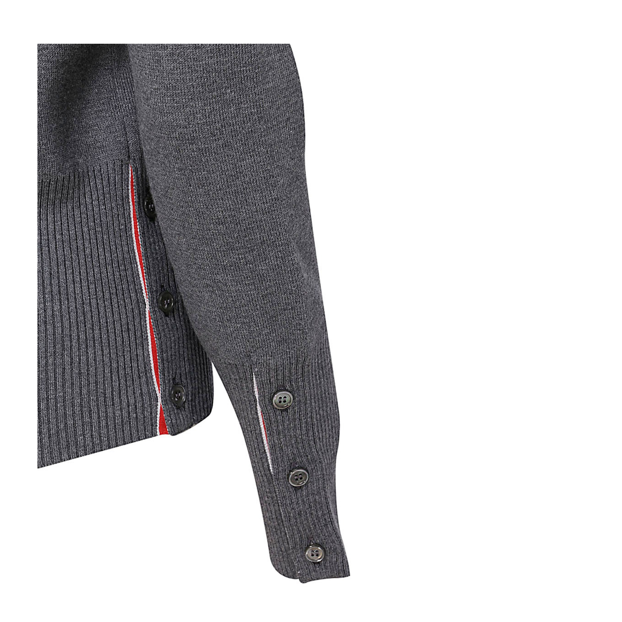 Wool 4 Bar V Neck Cardigan