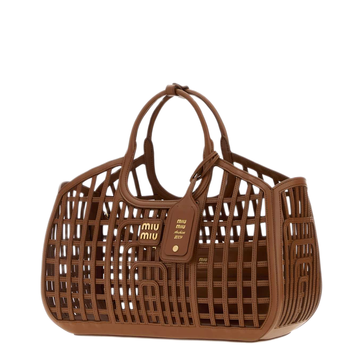 MAYFEYR - Miu Miu - Brown Leather Shopping Bag - 5BA2932IBEF0046