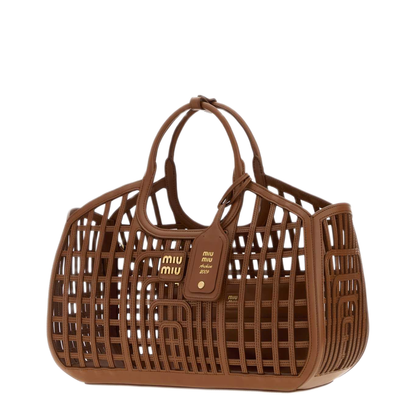 MAYFEYR - Miu Miu - Brown Leather Shopping Bag - 5BA2932IBEF0046