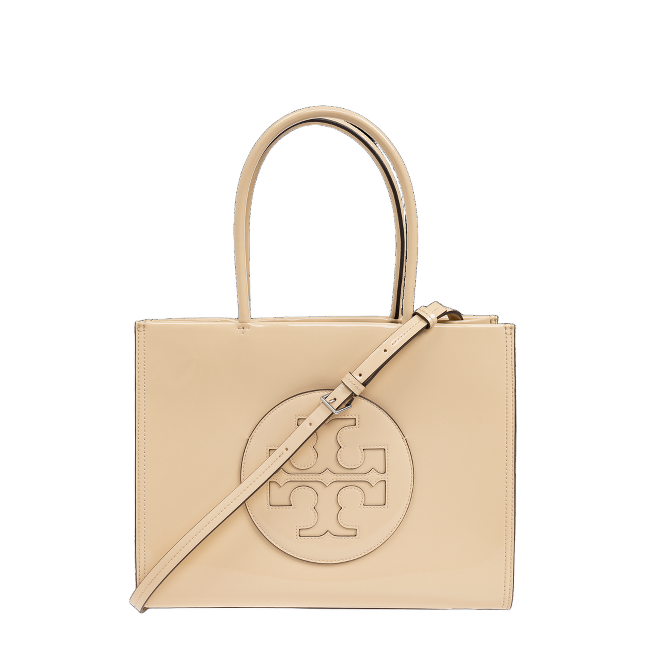 Cream Synthetic Leather Ella Bio Small Shopping Bag