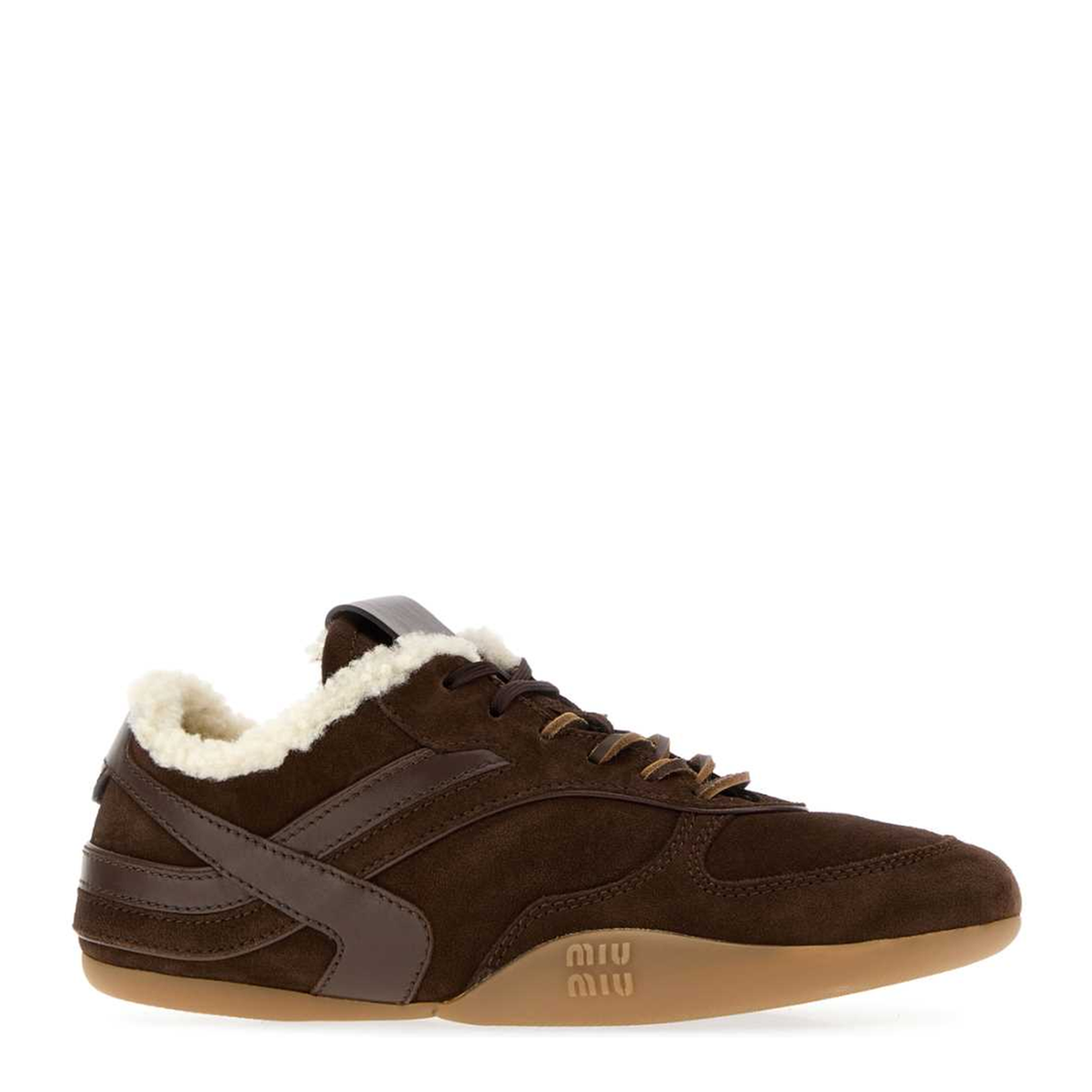 MAYFEYR - Miu Miu - Brown Suede Sneakers - 5E428EFZF05Z0GF0003