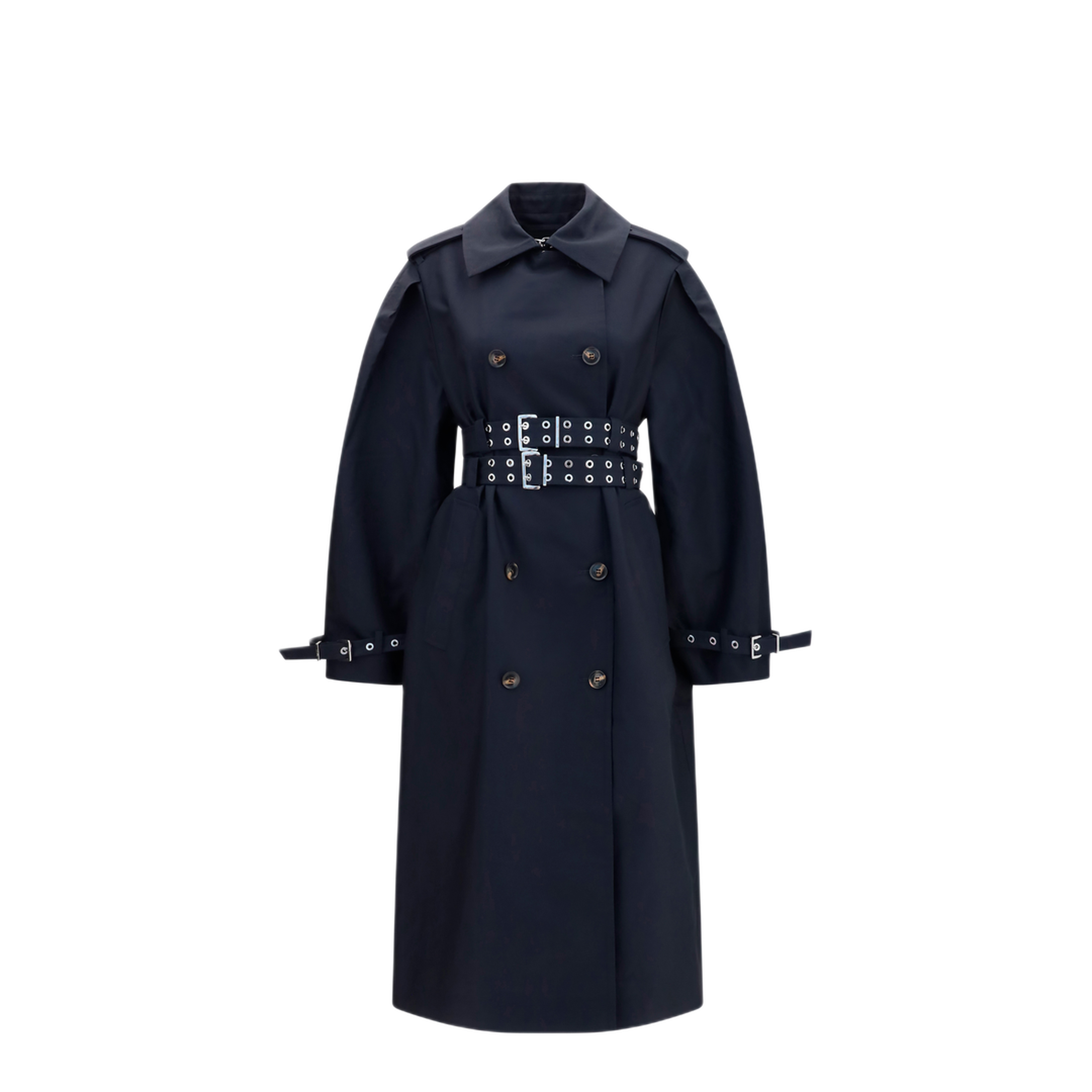 MAYFEYR - Ganni - Double Breasted Cotton Trench Coat - A1010222099