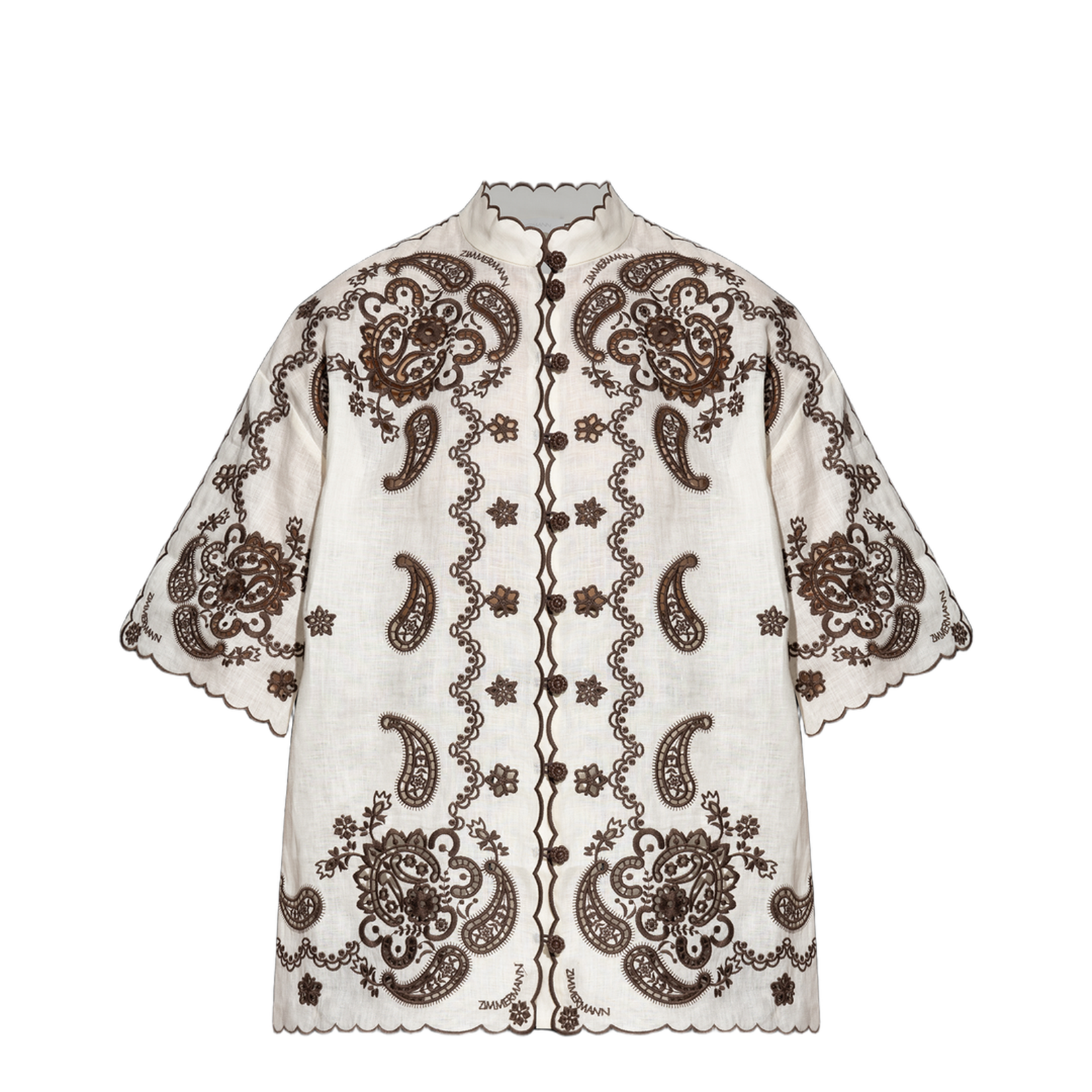 Shirt with Decorative Embroidery