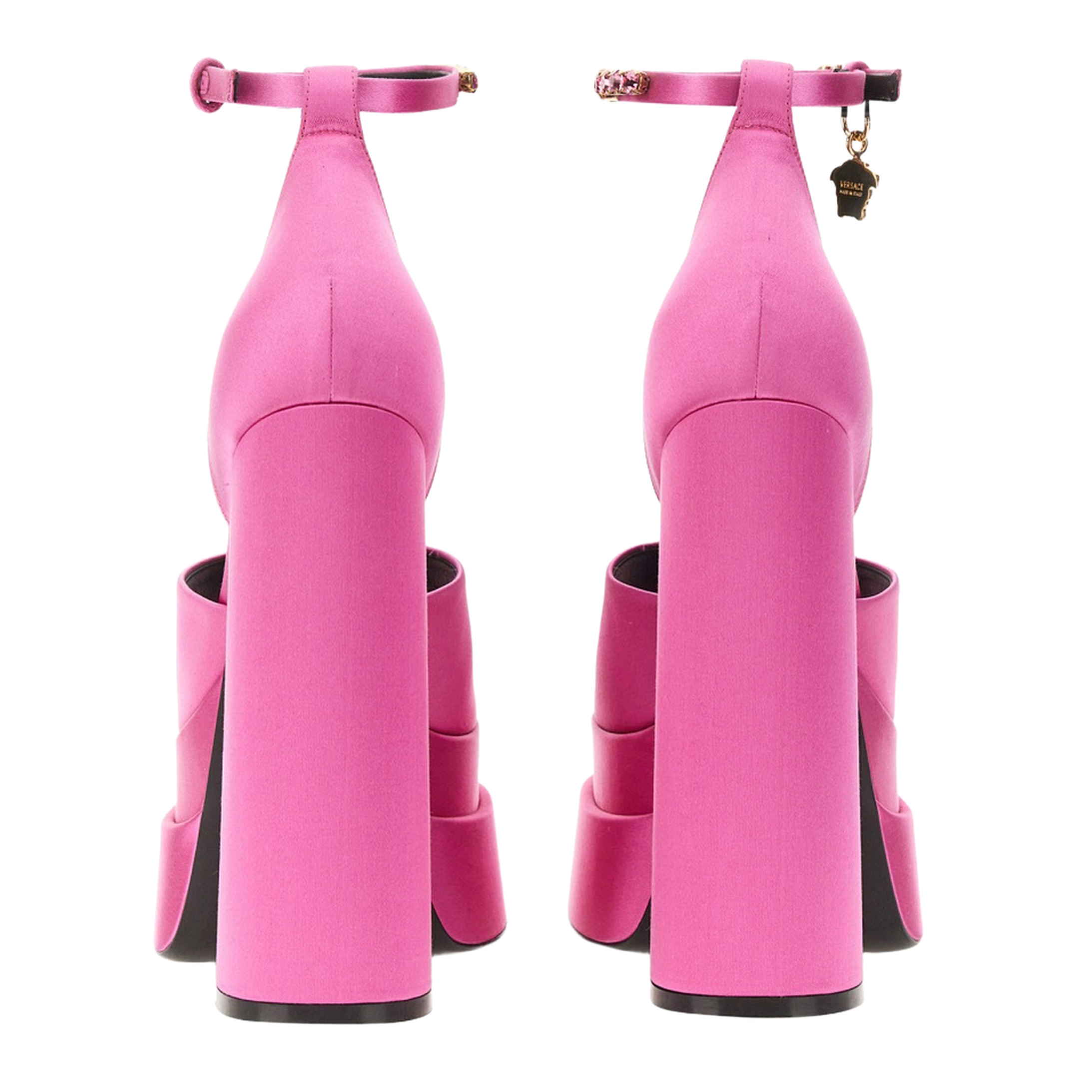 Medusa Charm Platform Sandals