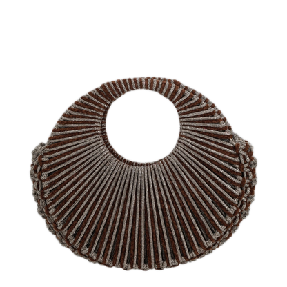 MAYFEYR - Hibourama - Medium Crystal Velvet Handbag Choco - JAYAMEDIUMCRYSTALVELVETCHOCO