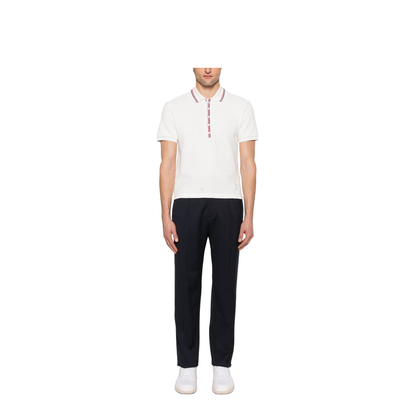 Cotton Waffle Rib Cuff Polo