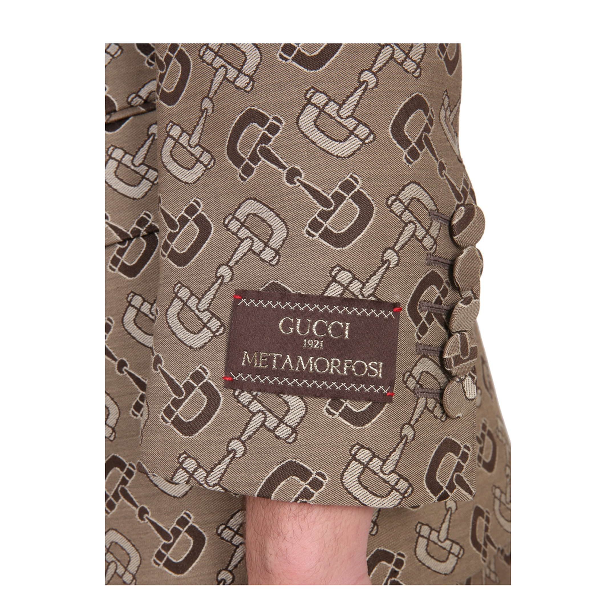 Maxi Clamp Pattern Cotton Jacket