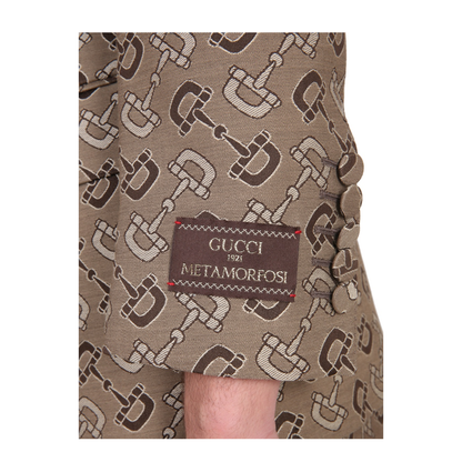 Maxi Clamp Pattern Cotton Jacket