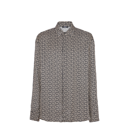 Monogrammed Flowing Shirt