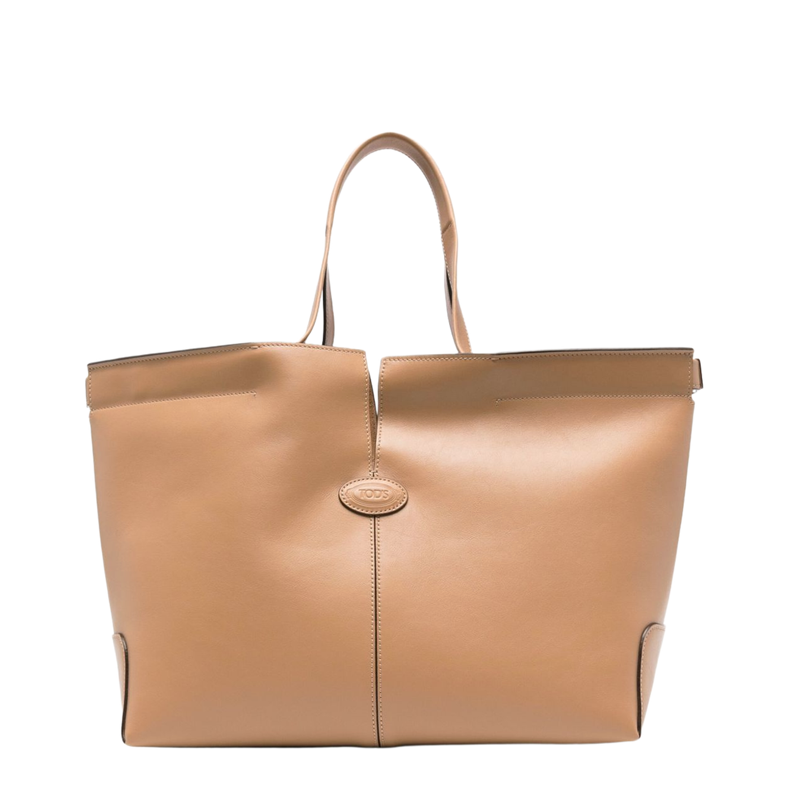 Light Brown Calf Leather Top Handle Bag