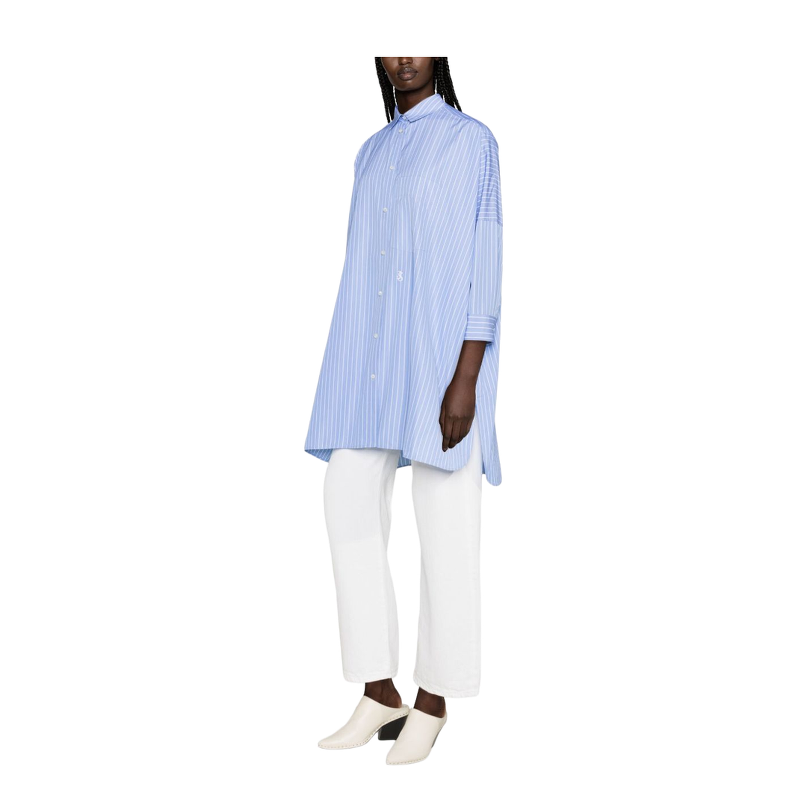 Clear Blue Multi-Way Stripe Shirt