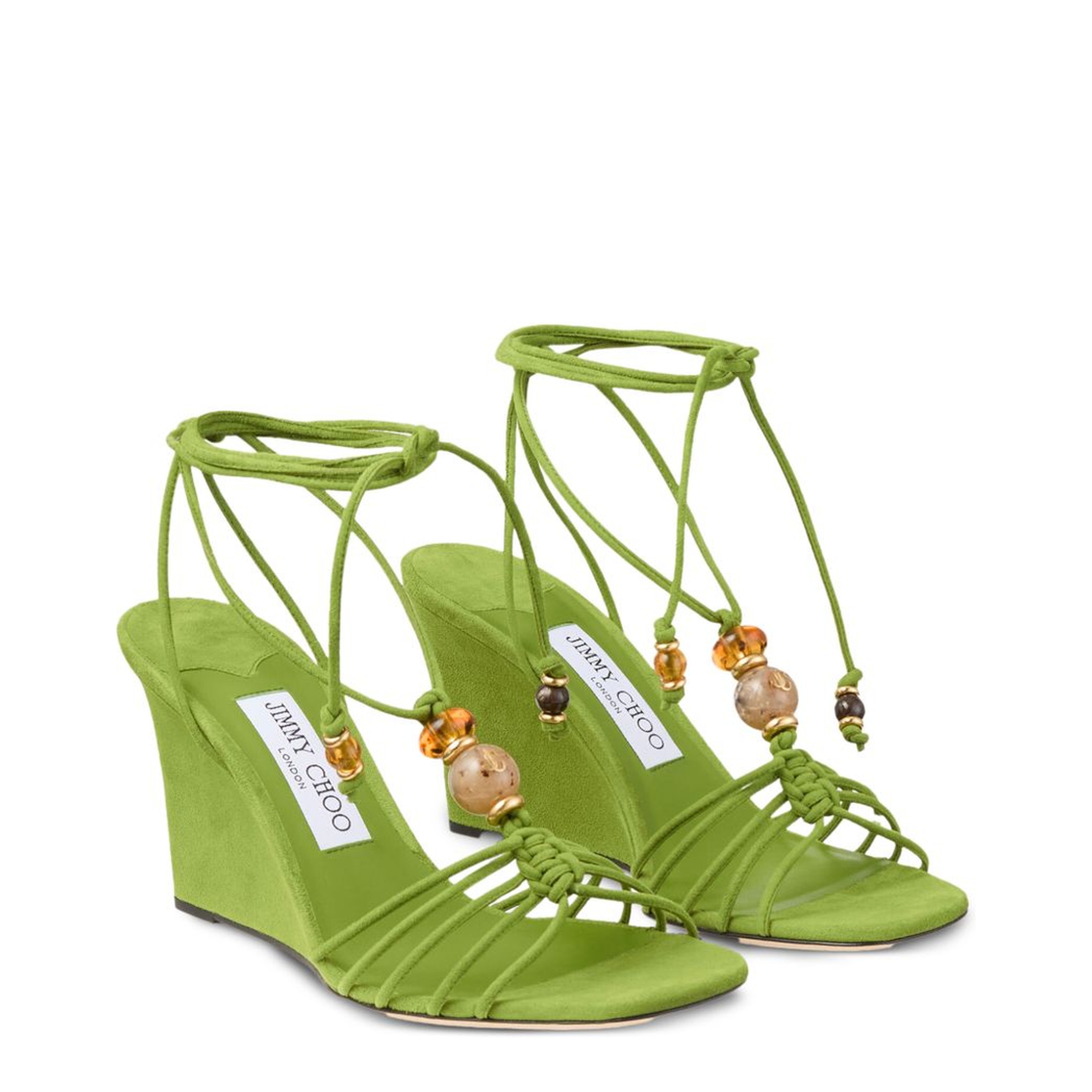 MAYFEYR - Jimmy Choo - Sandals Green - LOVAWEDGE85IPVCLOVERMIX