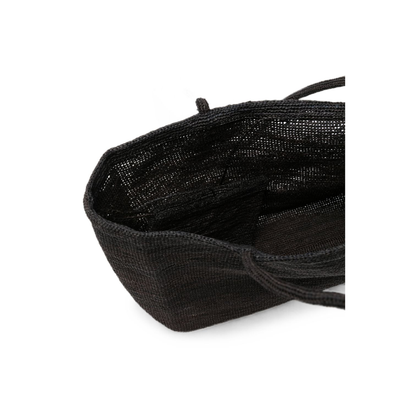 MAYFEYR - Sophie Digard - Dark Grey Woven Design Tote Bag - S246/MONO/CRUF/RFUMO