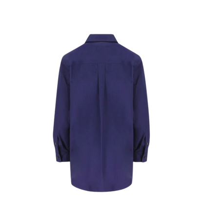 Dark Blue Poplin Shirt