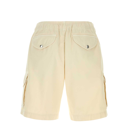 Cream Cotton Bermuda Shorts