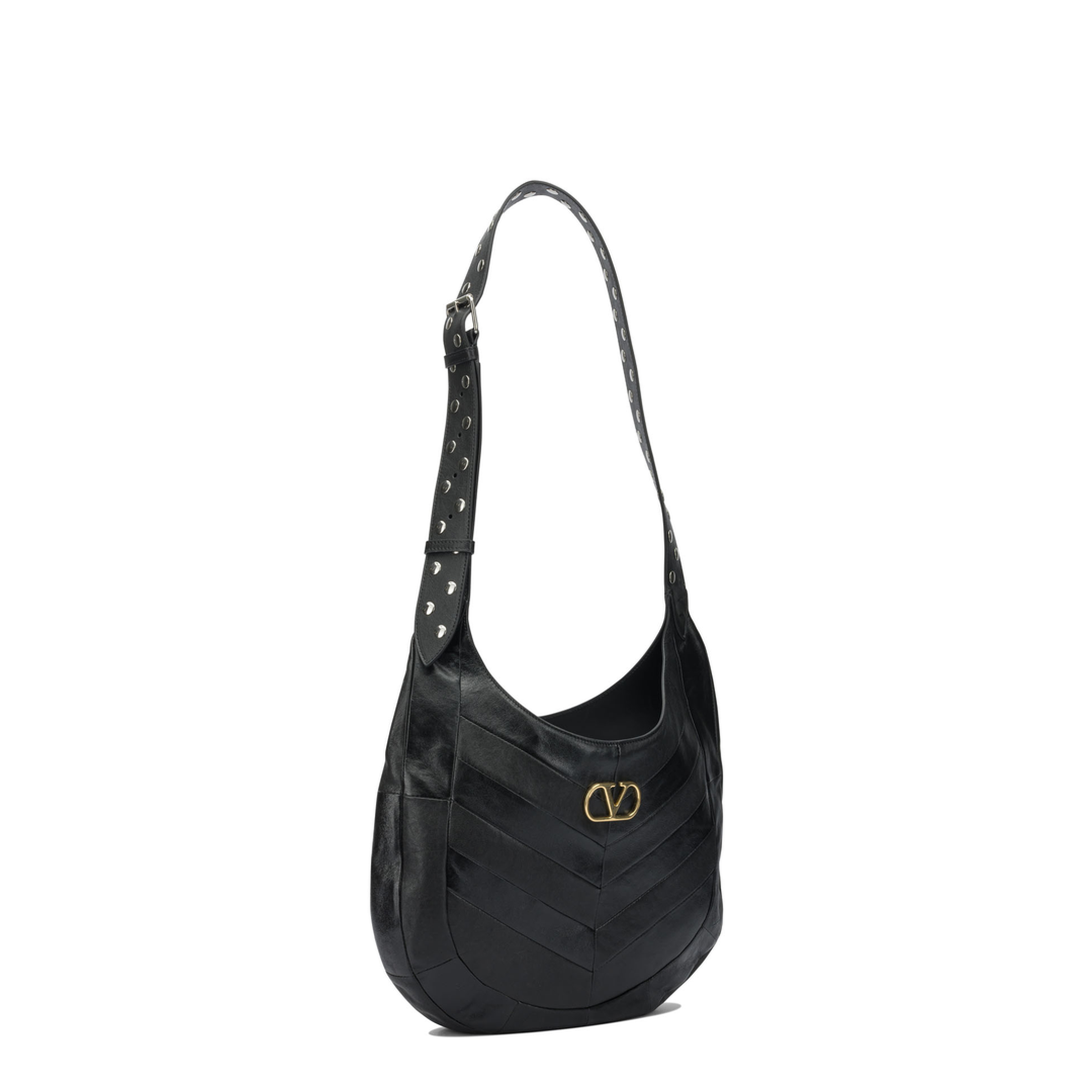 Hobo Bag Leather Black