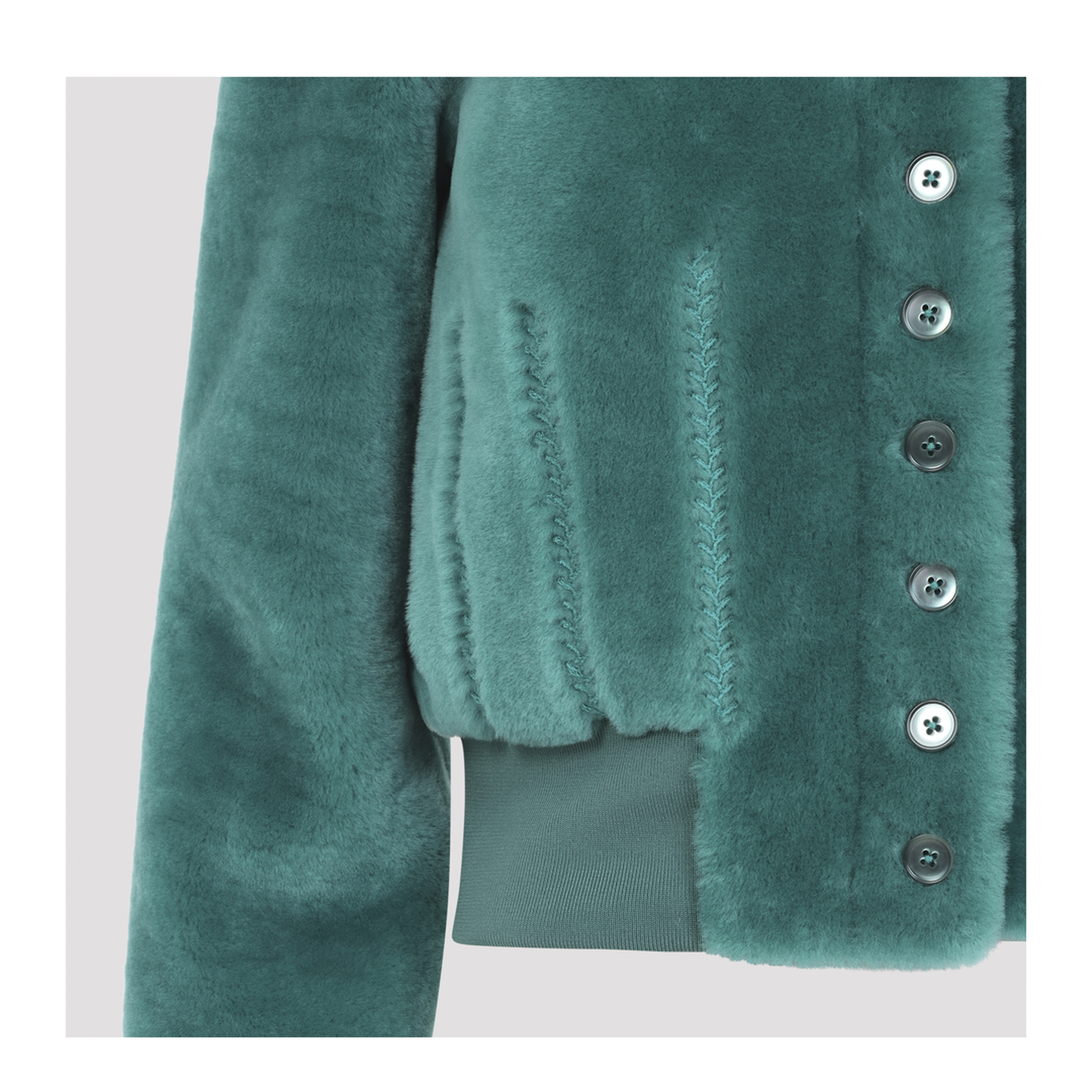 MAYFEYR - Alexander Mcqueen - Cropped Shearling Bomber Jacket - 876466Q5AR0