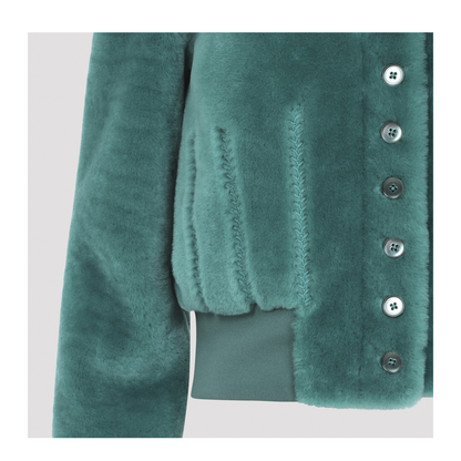 MAYFEYR - Alexander Mcqueen - Cropped Shearling Bomber Jacket - 876466Q5AR0
