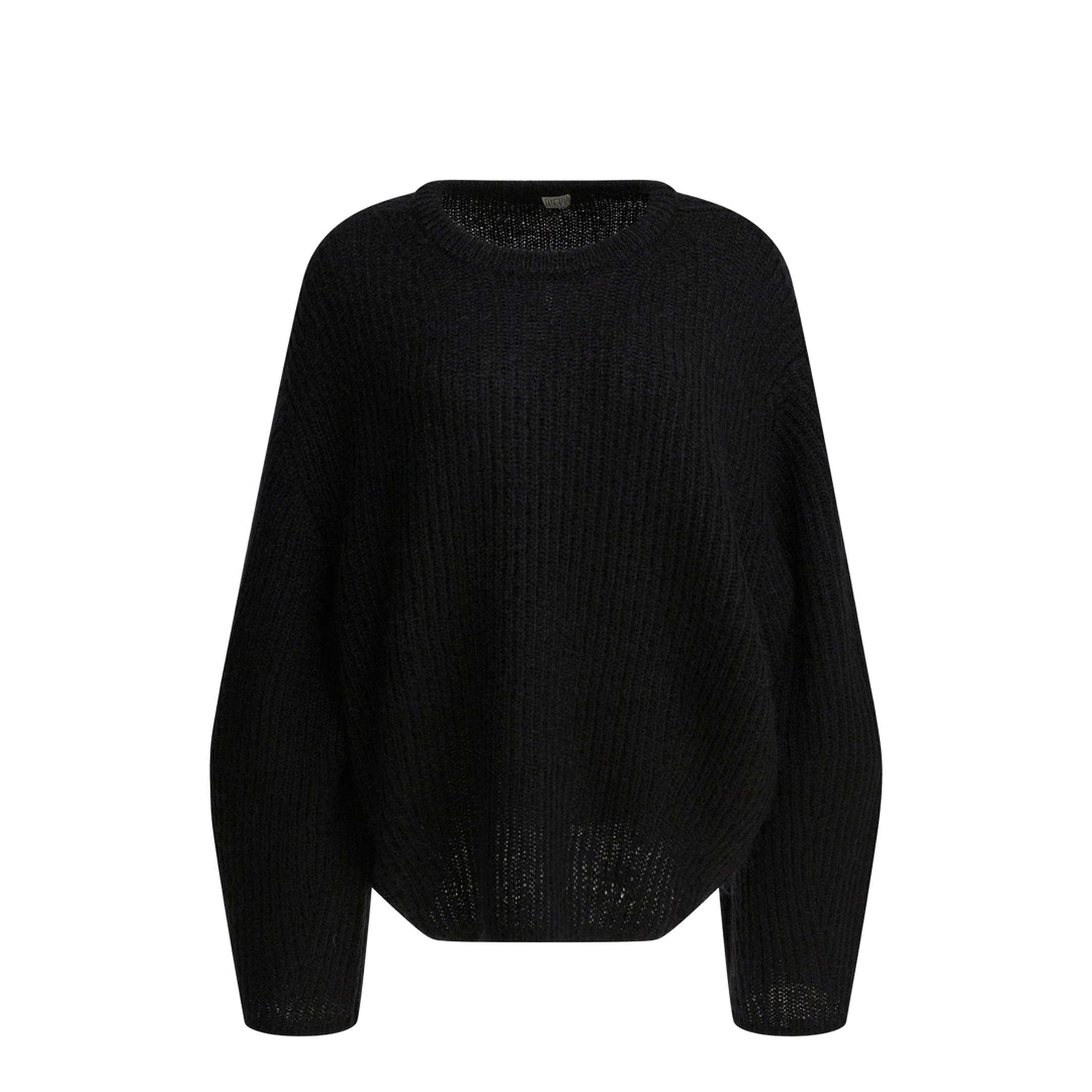 MAYFEYR - Toteme - Mohair Blend Sweater - 261-WRT0652-YA0161-001BLACK