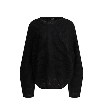 MAYFEYR - Toteme - Mohair Blend Sweater - 261-WRT0652-YA0161-001BLACK