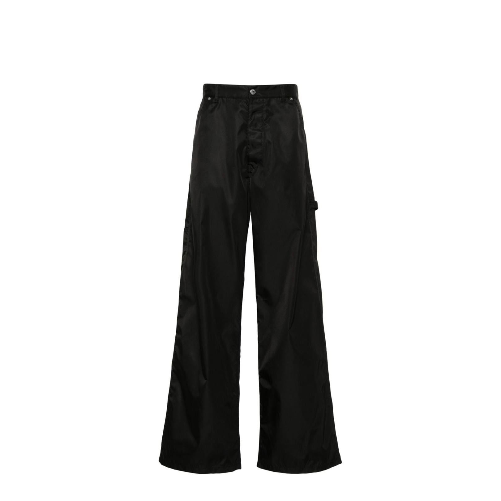 Off White Trousers Black