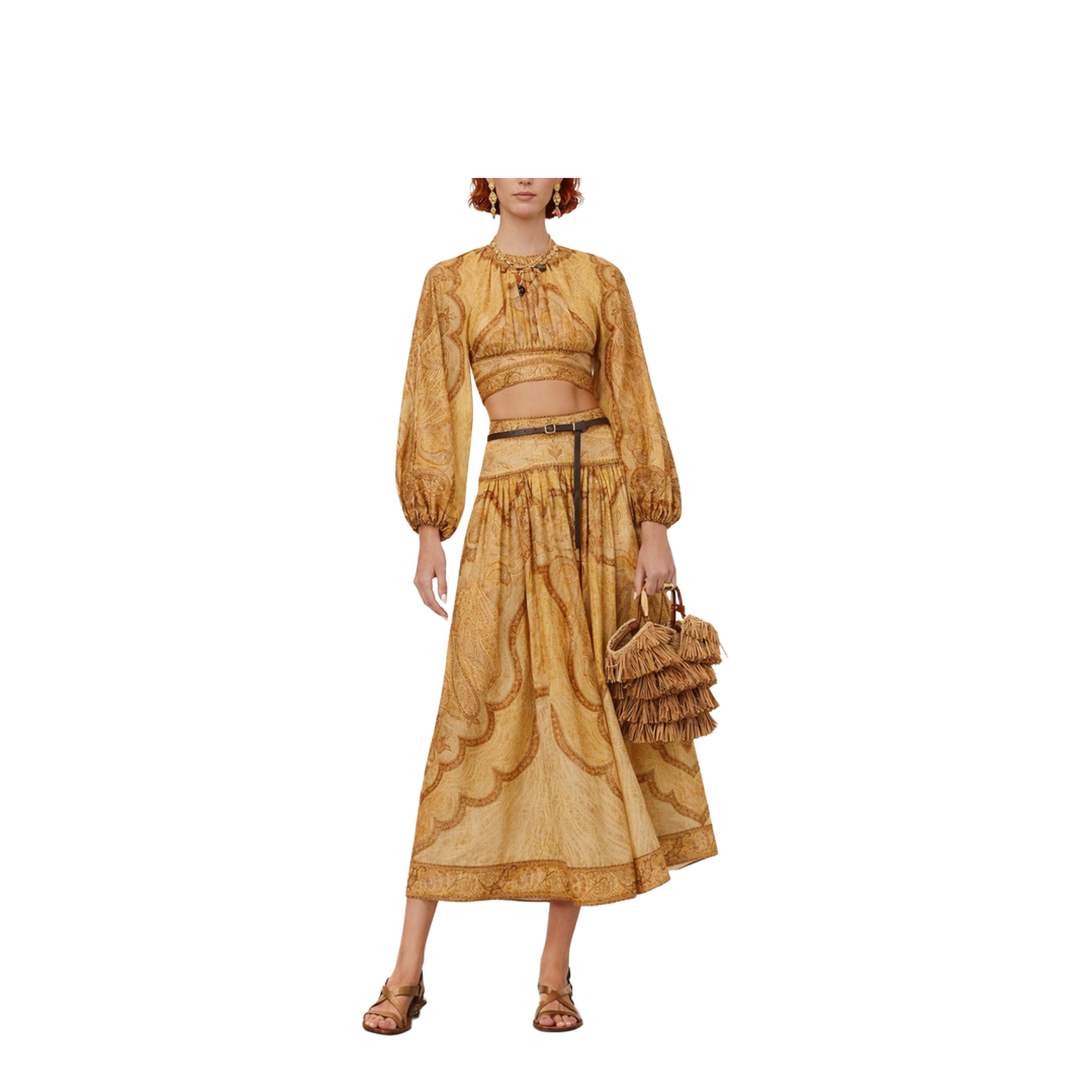 Women Skirt Mustard