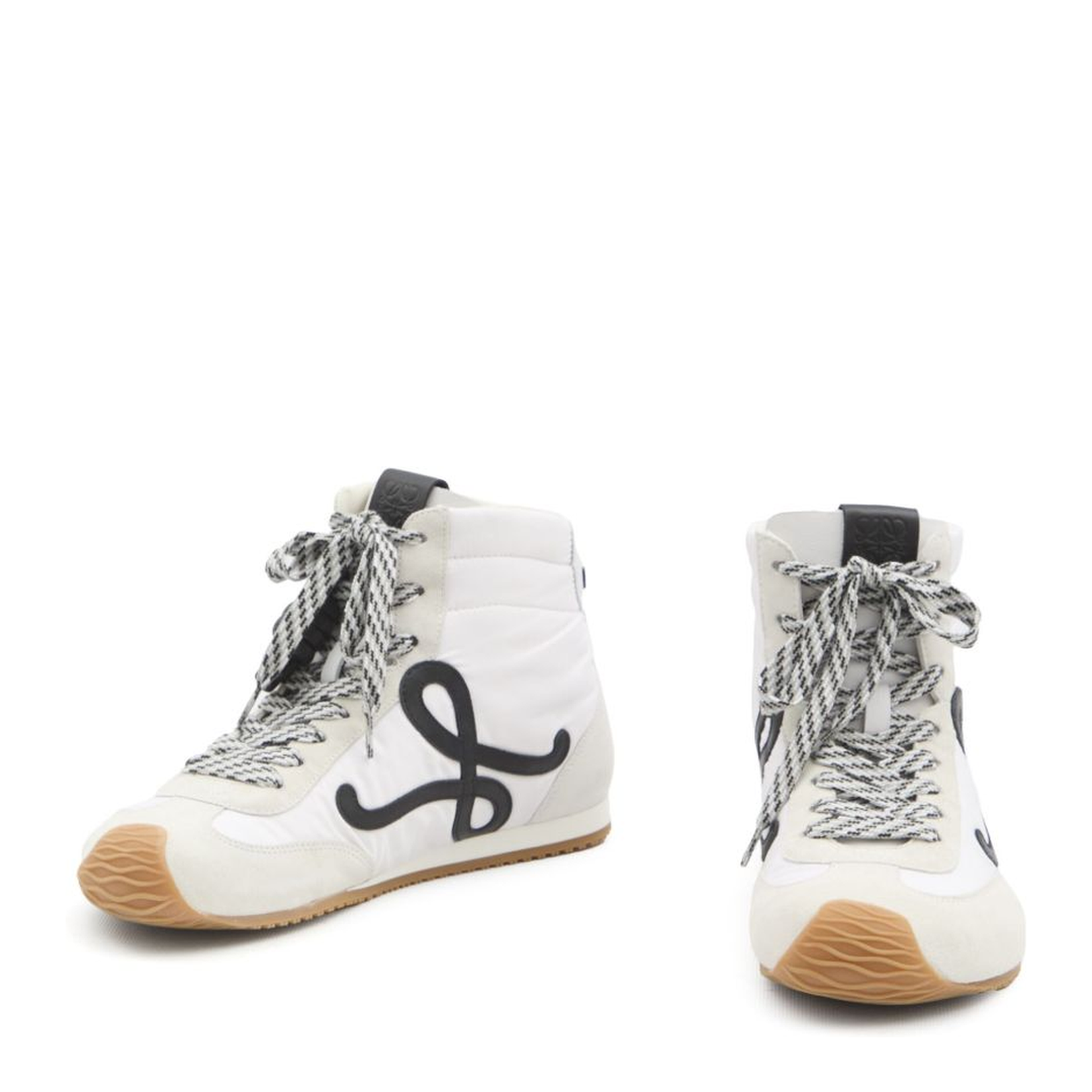 White Ballet Runner 2.0 High-Top Sneakers