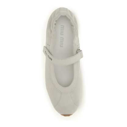 MAYFEYR - Miu Miu - Plume Suede Ballerinas - 5F370EF005JHX