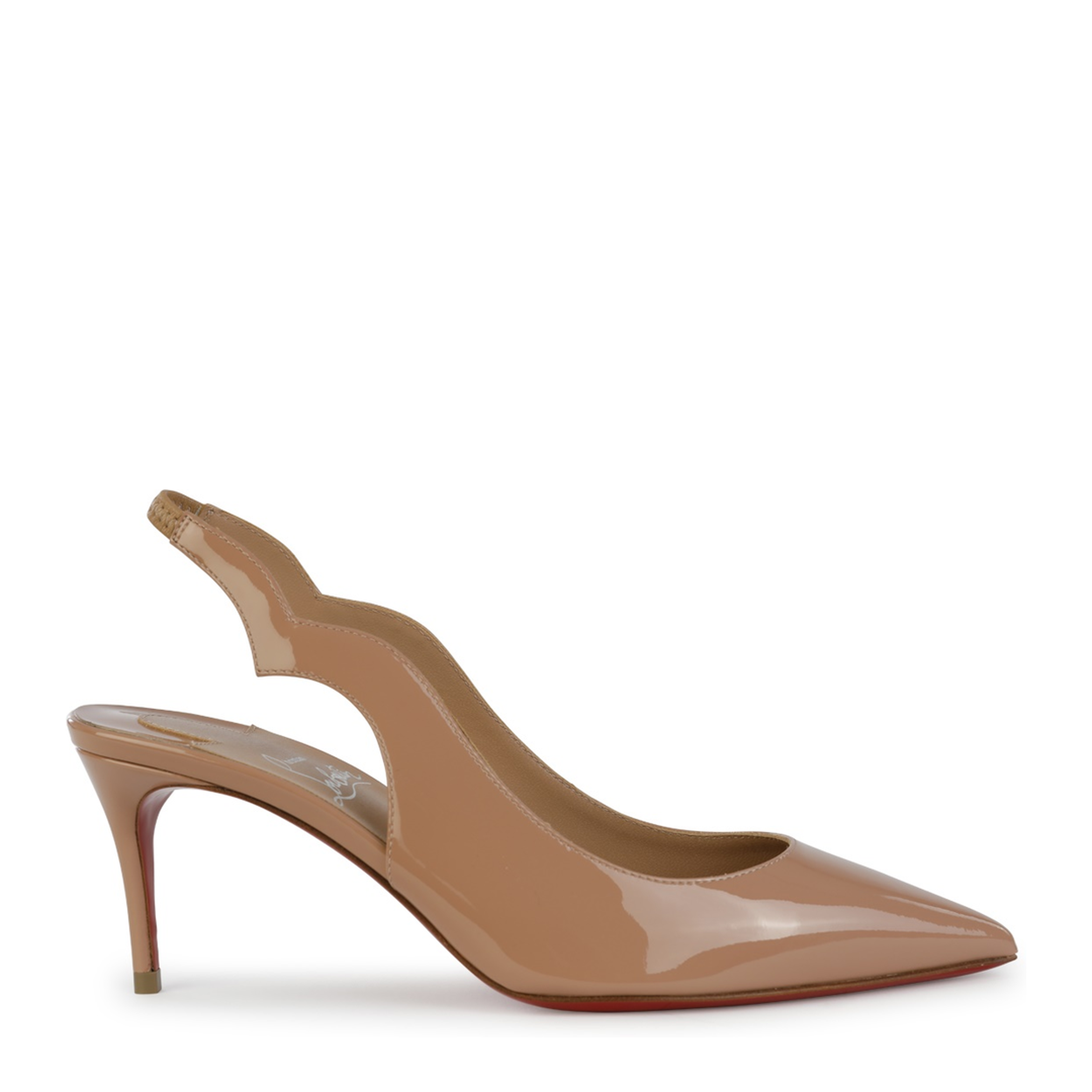 Hot Chick Sling 70 Blush Patent Calf Leather